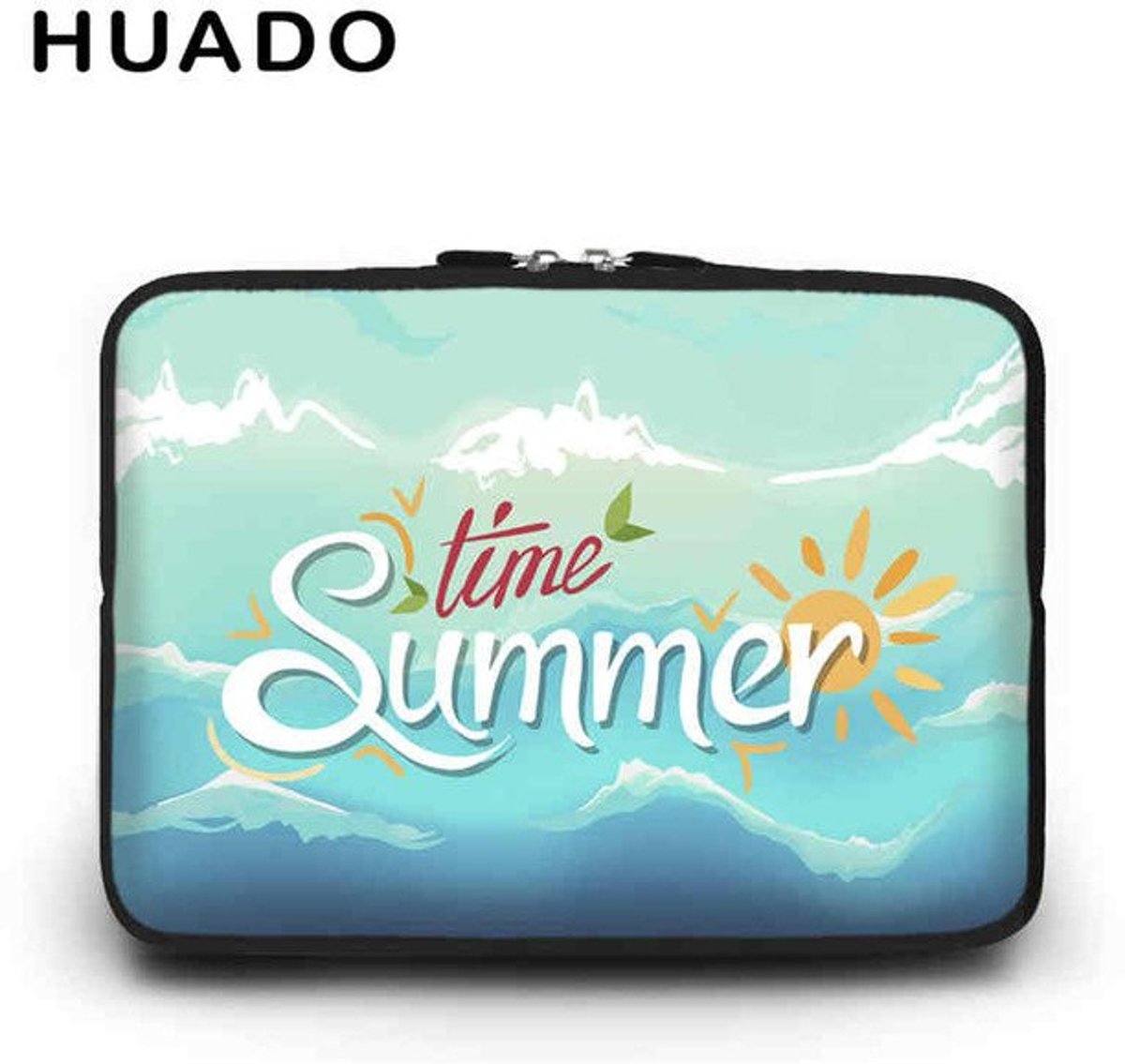 Luxe Laptophoes met Zomer Print Time Summer | 13 inch | Ritssluiting | Laptop Accessoires